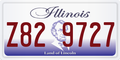 IL license plate Z829727