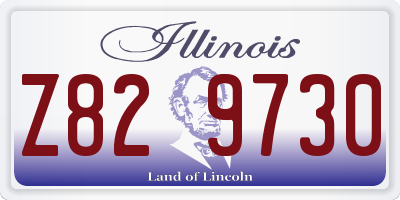 IL license plate Z829730