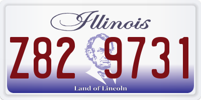 IL license plate Z829731