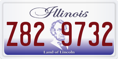 IL license plate Z829732