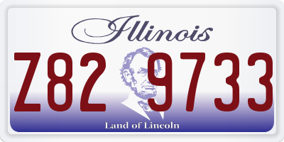 IL license plate Z829733