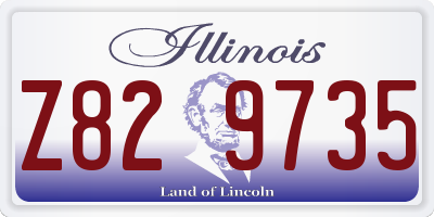 IL license plate Z829735