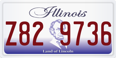 IL license plate Z829736