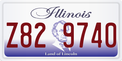 IL license plate Z829740