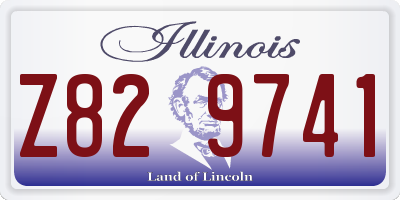 IL license plate Z829741