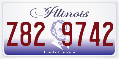 IL license plate Z829742