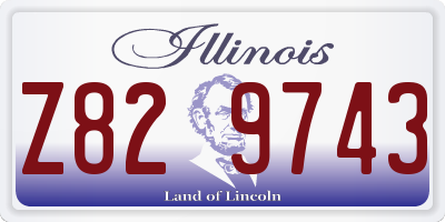 IL license plate Z829743