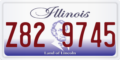 IL license plate Z829745