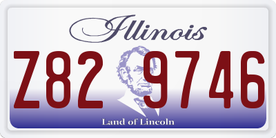IL license plate Z829746