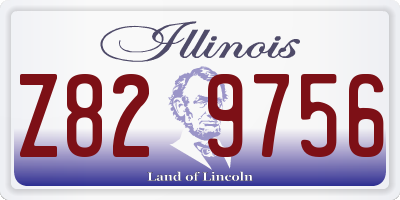 IL license plate Z829756