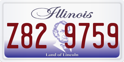 IL license plate Z829759