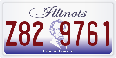 IL license plate Z829761