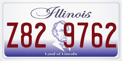 IL license plate Z829762