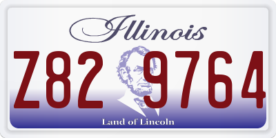 IL license plate Z829764