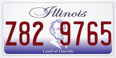 IL license plate Z829765