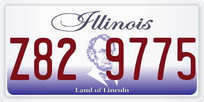IL license plate Z829775