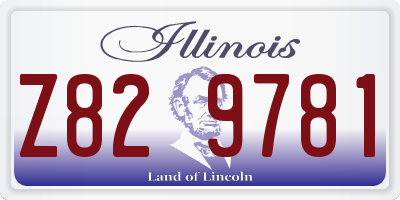 IL license plate Z829781