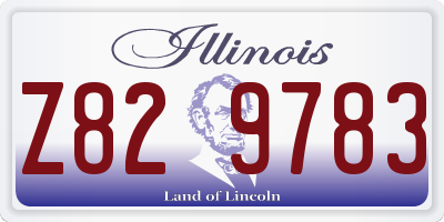 IL license plate Z829783