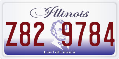 IL license plate Z829784