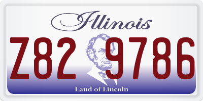 IL license plate Z829786