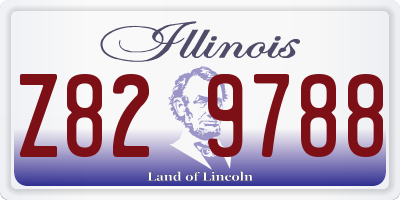 IL license plate Z829788