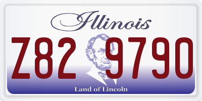 IL license plate Z829790