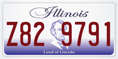 IL license plate Z829791