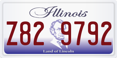 IL license plate Z829792