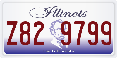 IL license plate Z829799