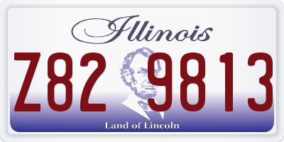 IL license plate Z829813