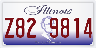 IL license plate Z829814