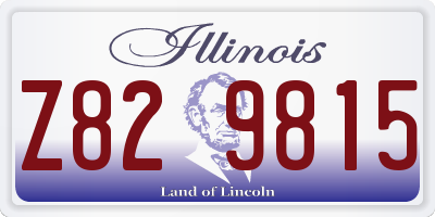IL license plate Z829815