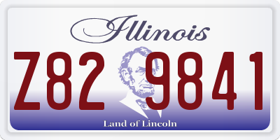 IL license plate Z829841