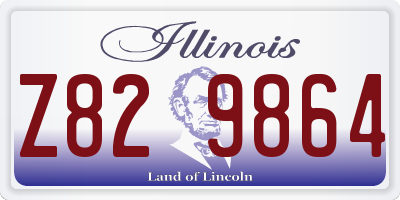 IL license plate Z829864