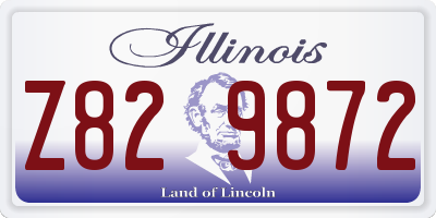 IL license plate Z829872