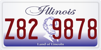 IL license plate Z829878