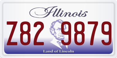 IL license plate Z829879