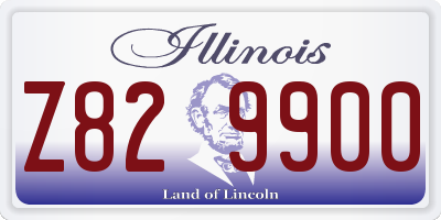 IL license plate Z829900