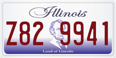 IL license plate Z829941