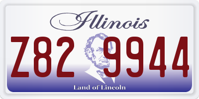IL license plate Z829944