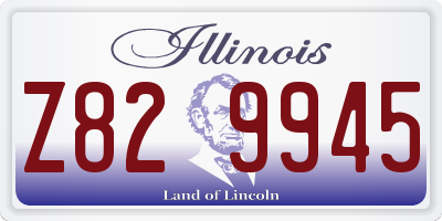 IL license plate Z829945