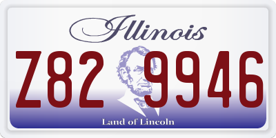IL license plate Z829946