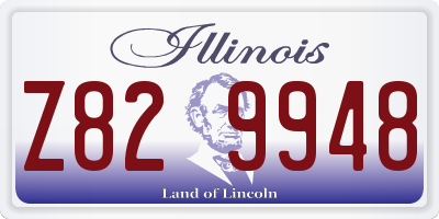 IL license plate Z829948
