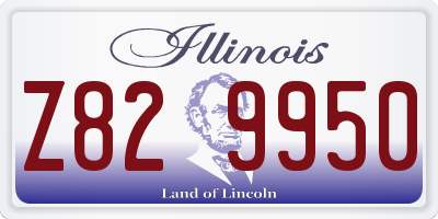 IL license plate Z829950