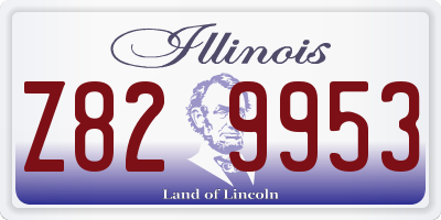 IL license plate Z829953