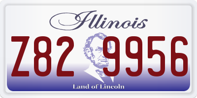 IL license plate Z829956