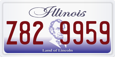 IL license plate Z829959