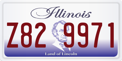IL license plate Z829971