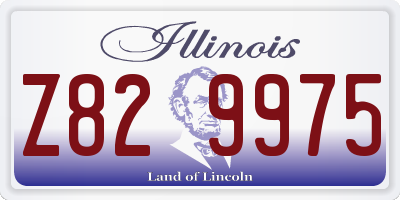 IL license plate Z829975