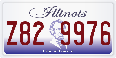 IL license plate Z829976